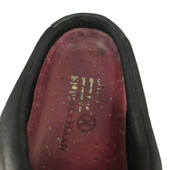 Cole Haan D16107 Loafers Womens 8.5 B Shoes Black Leather Gray Walking Casual - Picture 4 of 12